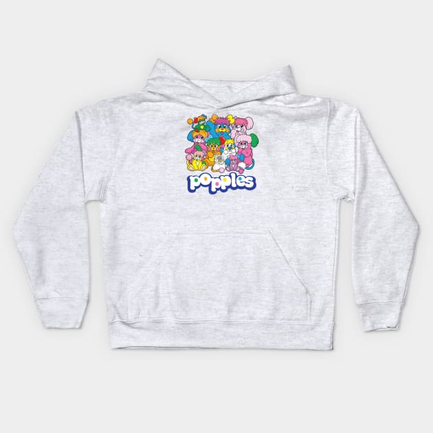 Popples Kids Hoodie by Chewbaccadoll